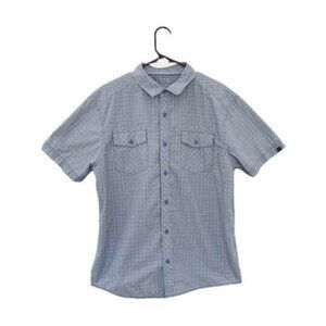 Mountain Hardwear Blue Plaid Button Up Shirt L